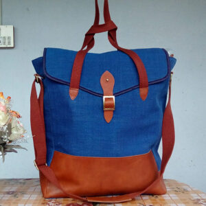 Leather and Canvas Tote bag